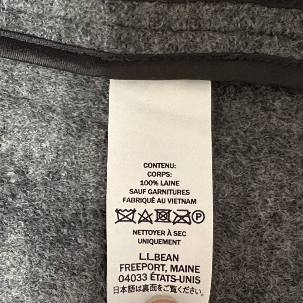 L.L. Bean Gray Bellandi Italian Wool Women's Coat - Picture 11 of 14